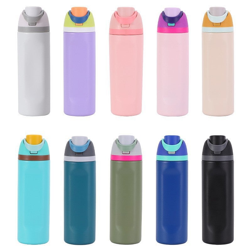 Fruit Cup 304 Stainless Steel Insulated Cup High-Looking Creative Straw Cup Outdoor Portable Water Cup - Image 2